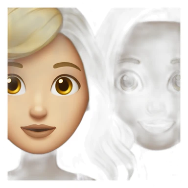 Blonde girl and brunette girl  sticker