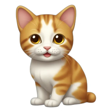 Petit chat heureux sticker