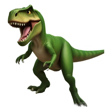 A t-Rex surfing sticker