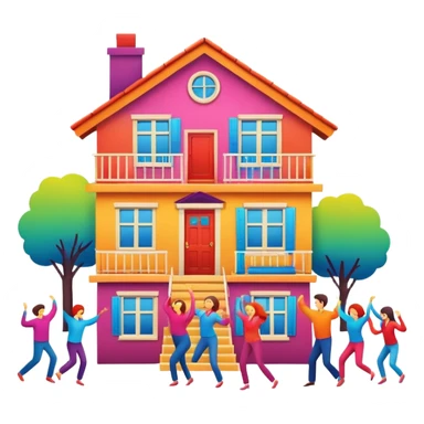 A live house sticker