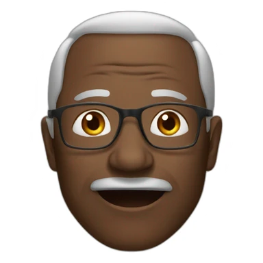 old black man sit sticker