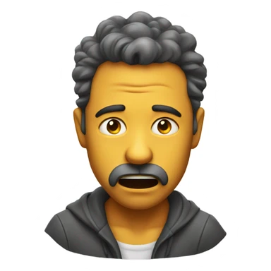 man puking out honey  sticker