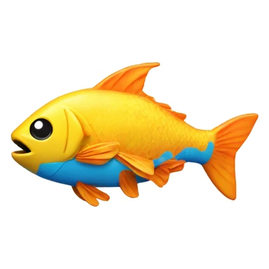 A water gun fish sticker
