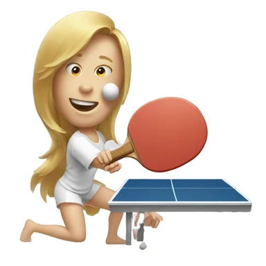 table tennis sticker