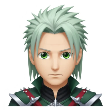 handomse green eyes sephirot ff7 sticker