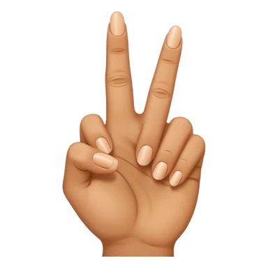 Middle finger poking out & curled  sticker