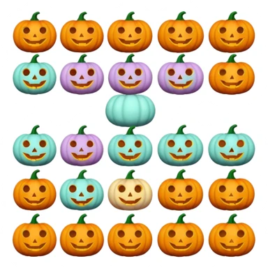 Pastel Pumkins sticker