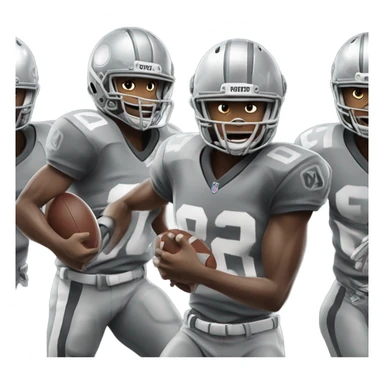 Football raiders sticker