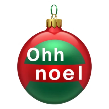 christmas ornament Oh Well Noel sticker
