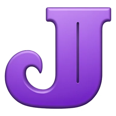 purple capital letter "I" alphabet sticker