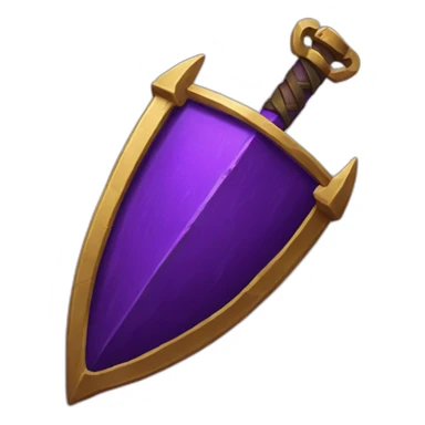 ancient Warhammer with dark purple shadow surrounding it sticker