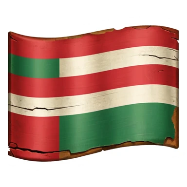 Old hungarian flag  sticker