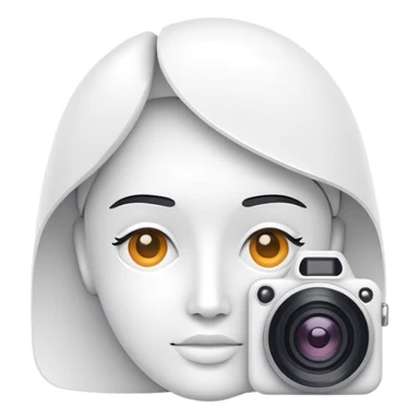 minimalist logo for AI SaaS service self2.art, face and camera sticker