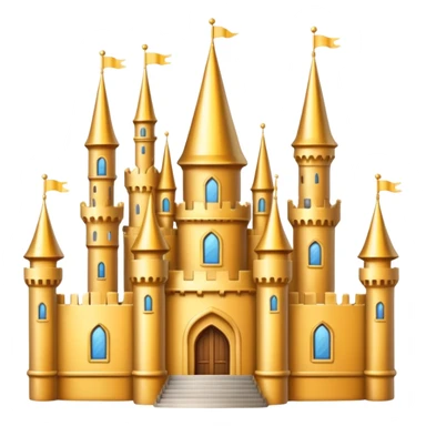 big gold castle sticker