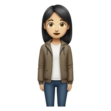 Asian girl with british boy sticker