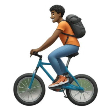 young-man,on-a-bike,nike-wear sticker