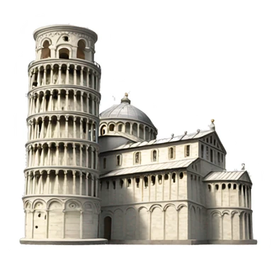 Super small Leaning tower of pisa  sticker