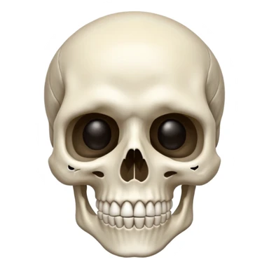 Mewing skeleton sticker