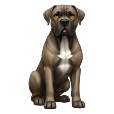 dog Cane Corso color fawn full body sticker