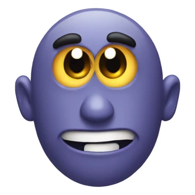 Sassy rolling eyes  sticker