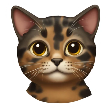 Tortishell cat sticker