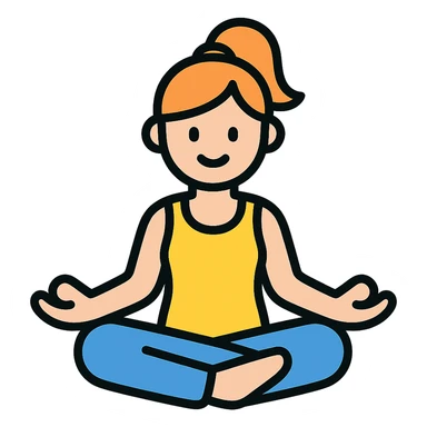 a yoga girl sticker
