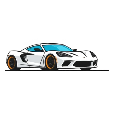 sports car sticker