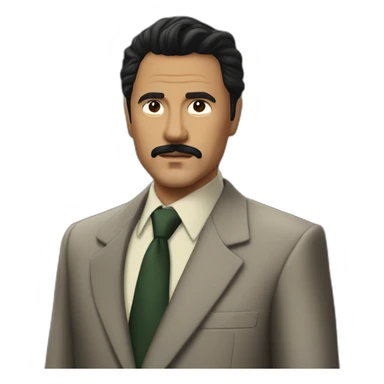Season 3 Javier Peña from Narcos in a suit sticker