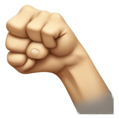 Emoji face eating their fist  sticker