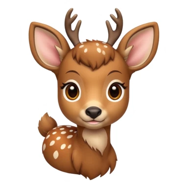 Fawn deer sticker