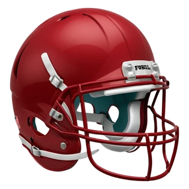 college football player helmets dark red  sticker