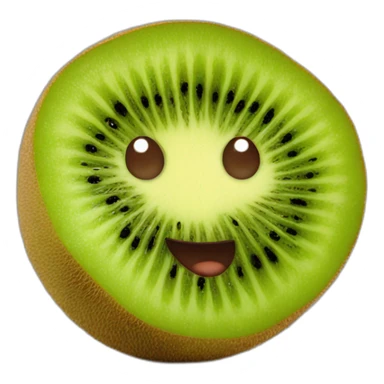 kiwi fruit smiling sticker