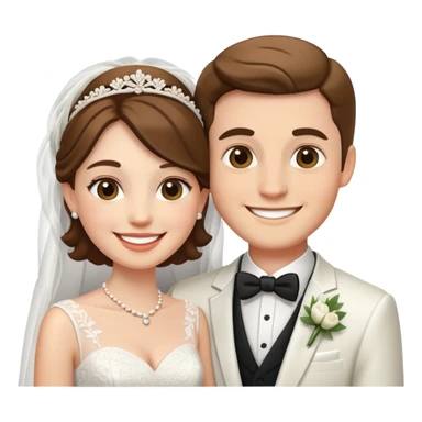 A wedding couple sticker
