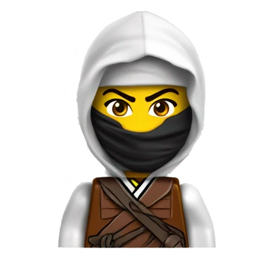 generate a normal emoji with a ninja mask from lego ninjago sticker