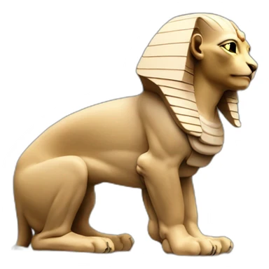 Sphinx réalist avec les couleurs actuelles sticker