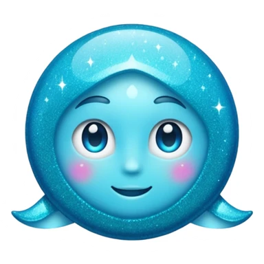 Glitter cian dream sticker