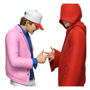 young boys in stylish outfits sticker