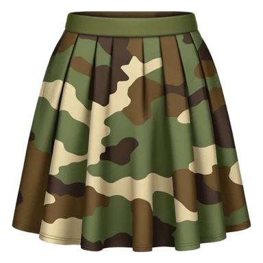 camouflage skirt sticker