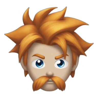 Ginger cloud strife with evil eye sticker