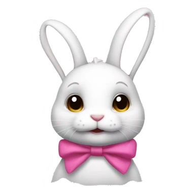 Bunny with a pink ྀིྀི sticker