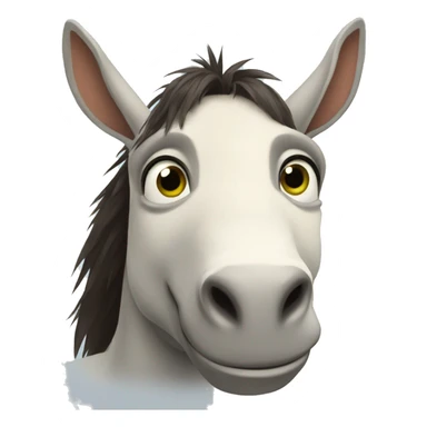 burro de sherk sticker