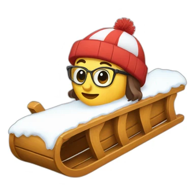 Toboggan sticker