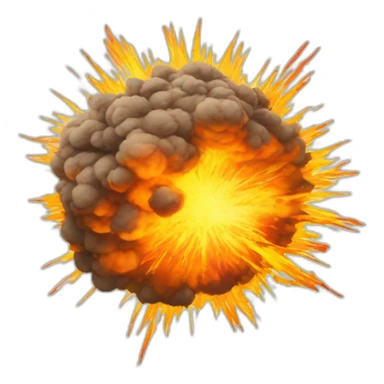 fireball explosion sticker