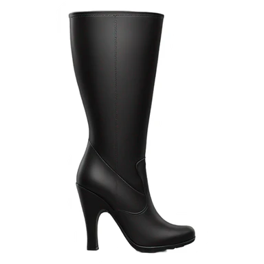 black leather tall women’s heel boots sticker