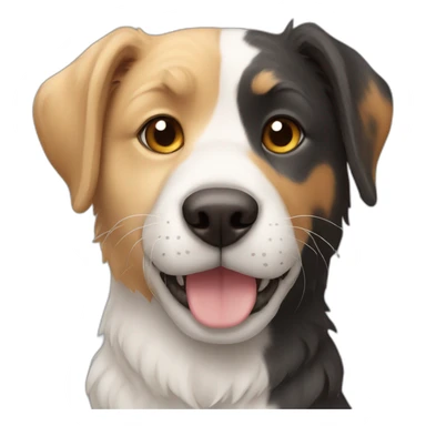 A dog and a cat  sticker