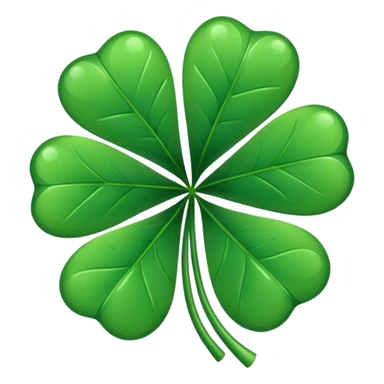  Un Trébol de 5 hojas Black clover sticker