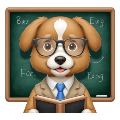 dog physicist  sticker