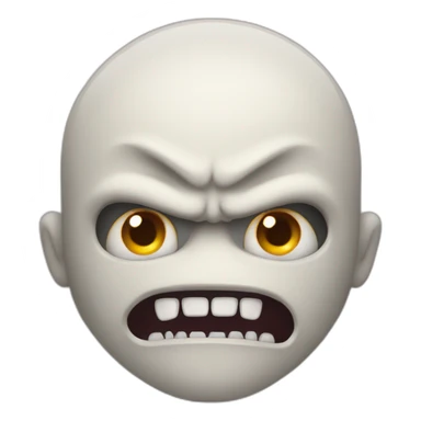 Haloween scary face sticker