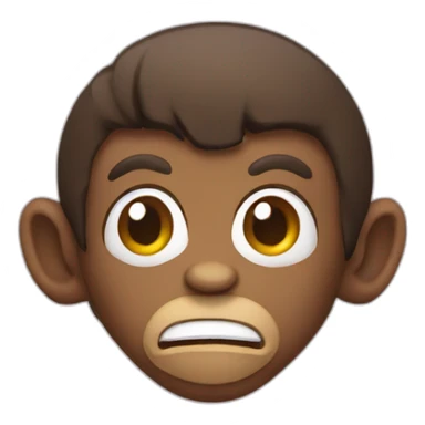 Gigachad with a monkey face  sticker