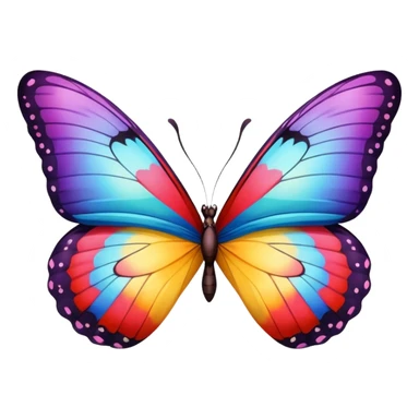 two butterflies kissing sticker